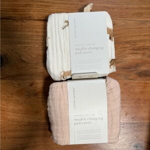 Muslin Changing Pad Covers Organic Cotton 2 pack